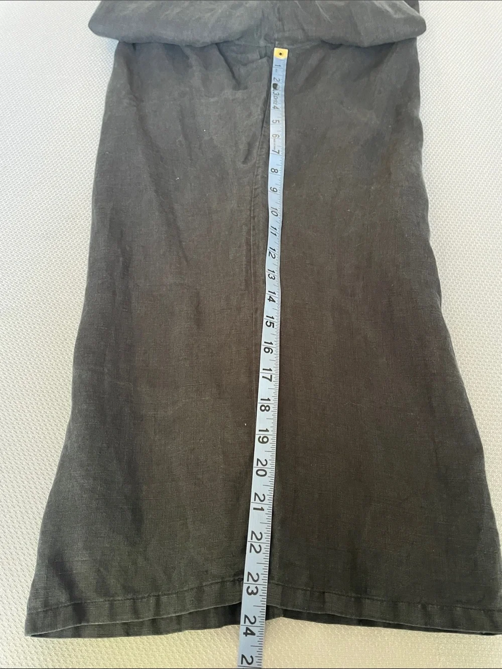 Bryn Walker Black Elastic-Waist Linen Pants Size Medium - Picture 6 of 10